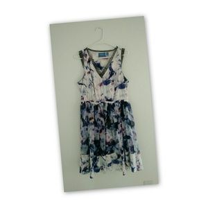 Vera Wang Floral/Watercolor Dress